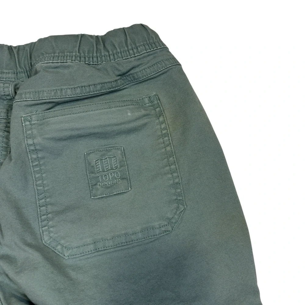 Topo Designs Dirt Pant Blue Organic Cotton Hiking Active Womens Medium - Picture 8 of 9